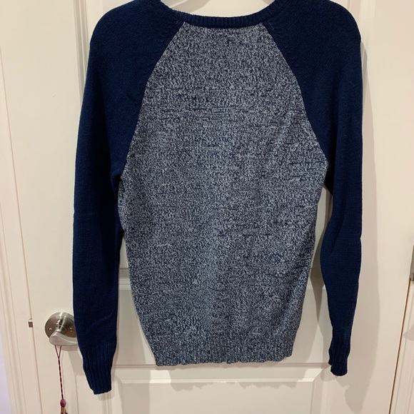 knitted sweater in navy - Picture 4 of 4